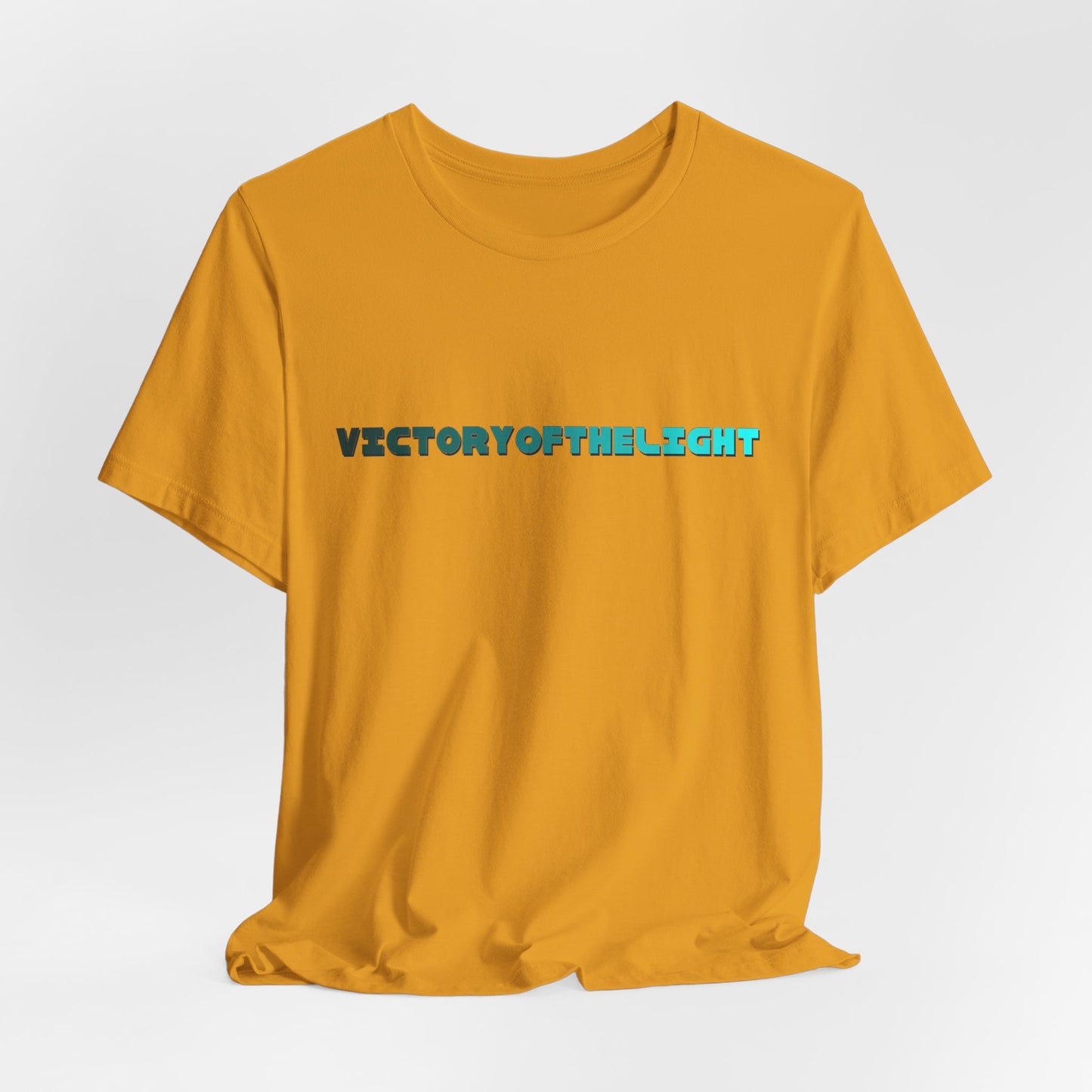 Victory Of The Light  Blue Banner T-Shirt Short Sleeve