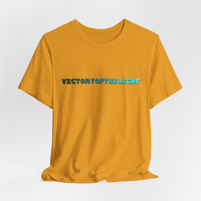 Victory Of The Light  Blue Banner T-Shirt Short Sleeve