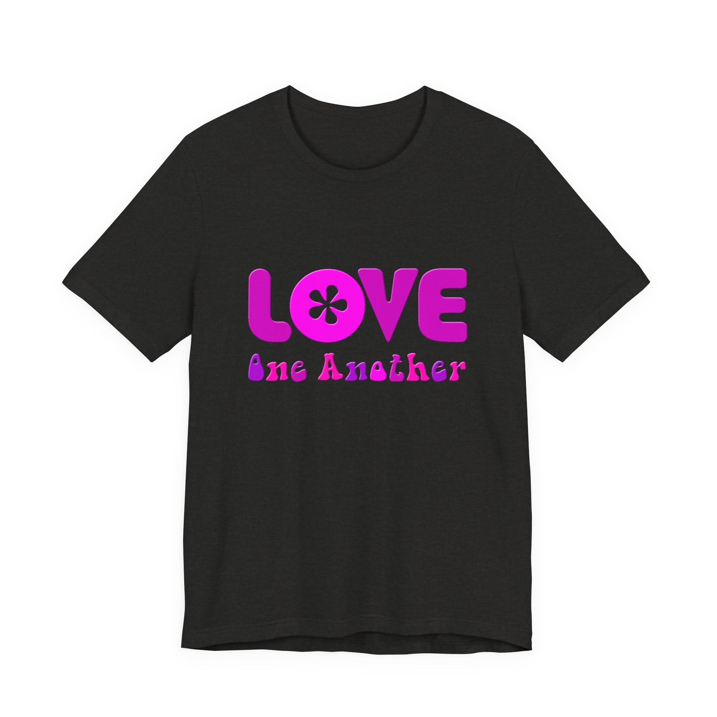 Love One Another Pink T-Shirt Short Sleeve