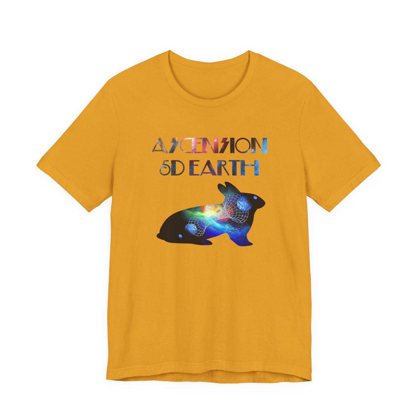 Ascension 5D Earth Rabbit T-Shirt Short Sleeve