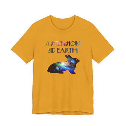 Ascension 5D Earth Rabbit T-Shirt Short Sleeve