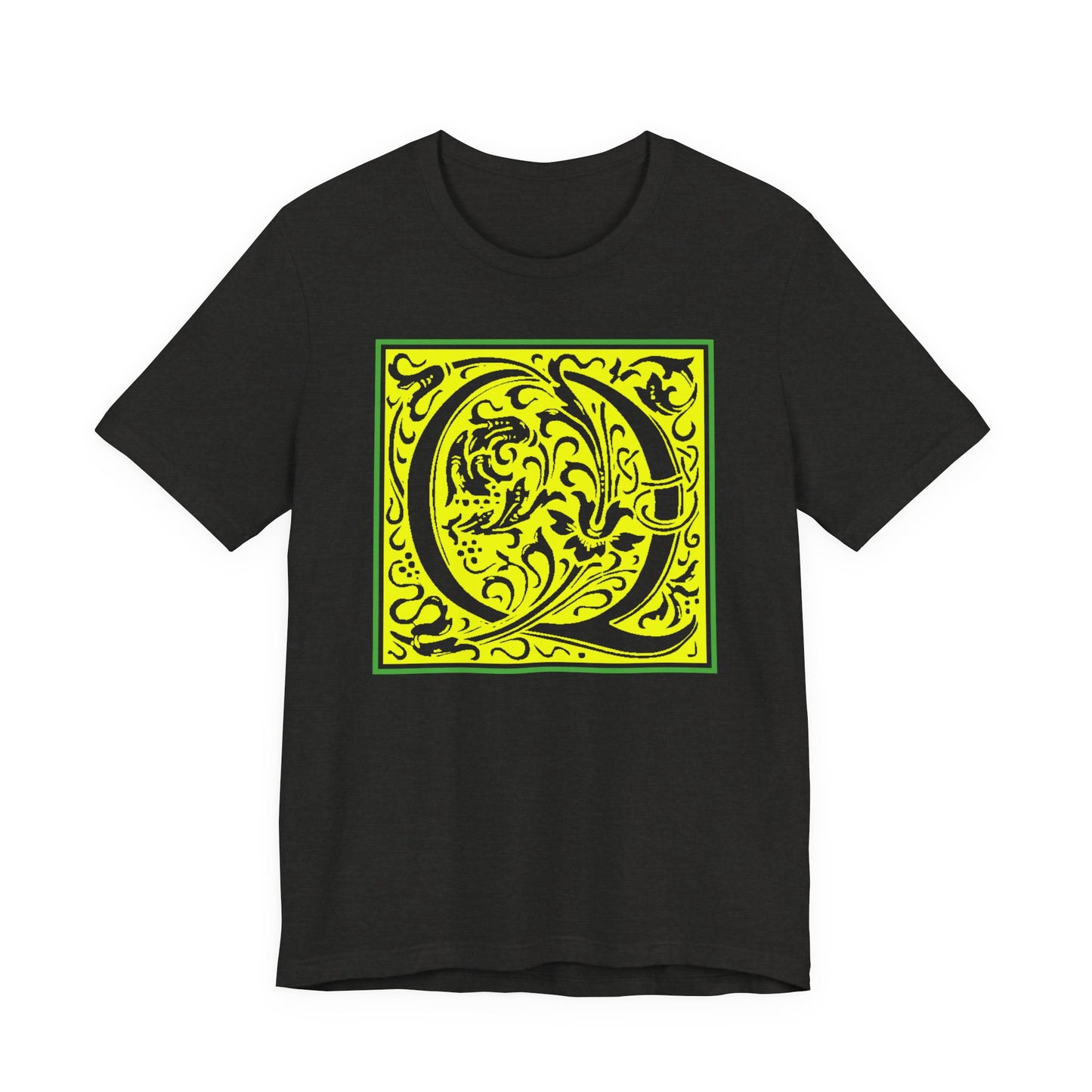 Q Scroll Yellow T-Shirt Short Sleeve