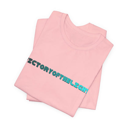Victory Of The Light  Blue Banner T-Shirt Short Sleeve