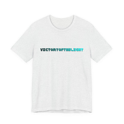 Victory Of The Light  Blue Banner T-Shirt Short Sleeve