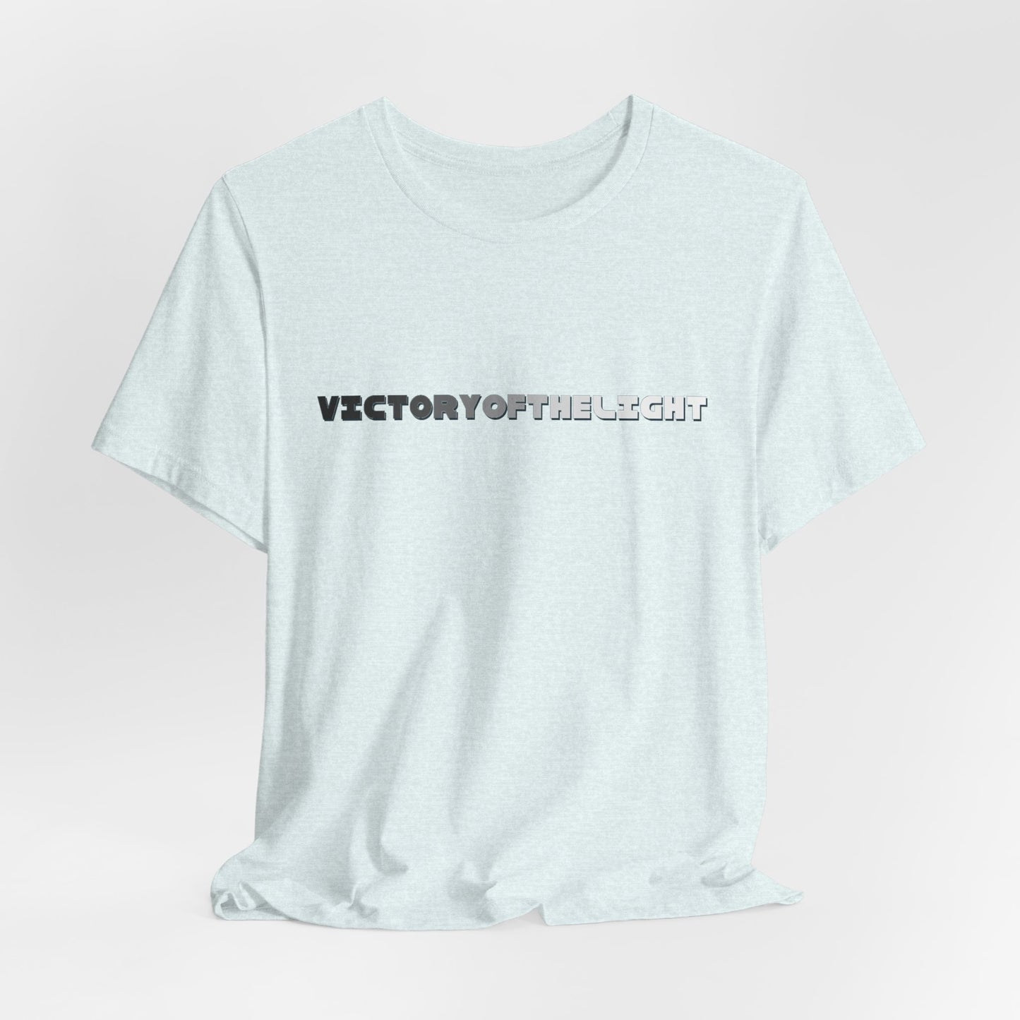Victory Of The Light Grey Banner T-Shirt Short Sleeve
