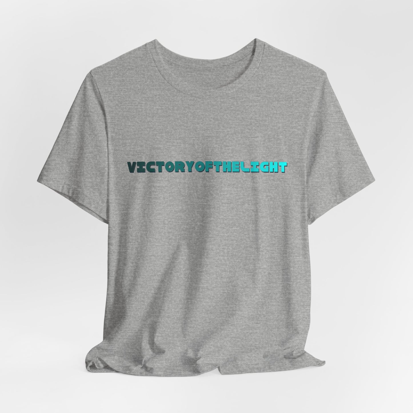 Victory Of The Light  Blue Banner T-Shirt Short Sleeve