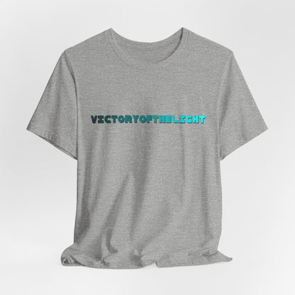 Victory Of The Light  Blue Banner T-Shirt Short Sleeve