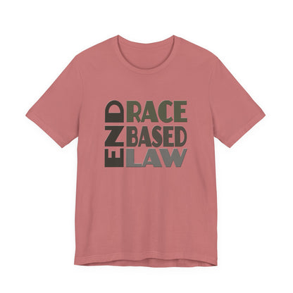 END RACE BASED LAW Grey T-Shirt Short Sleeve