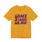 END RACE BASED LAW Purple T-Shirt Short Sleeve