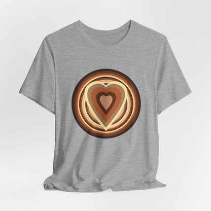 Beige Power Hearts T-Shirt Short Sleeve