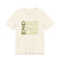 END RACE BASED LAW Beige T-Shirt Short Sleeve