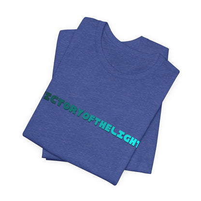 Victory Of The Light  Blue Banner T-Shirt Short Sleeve
