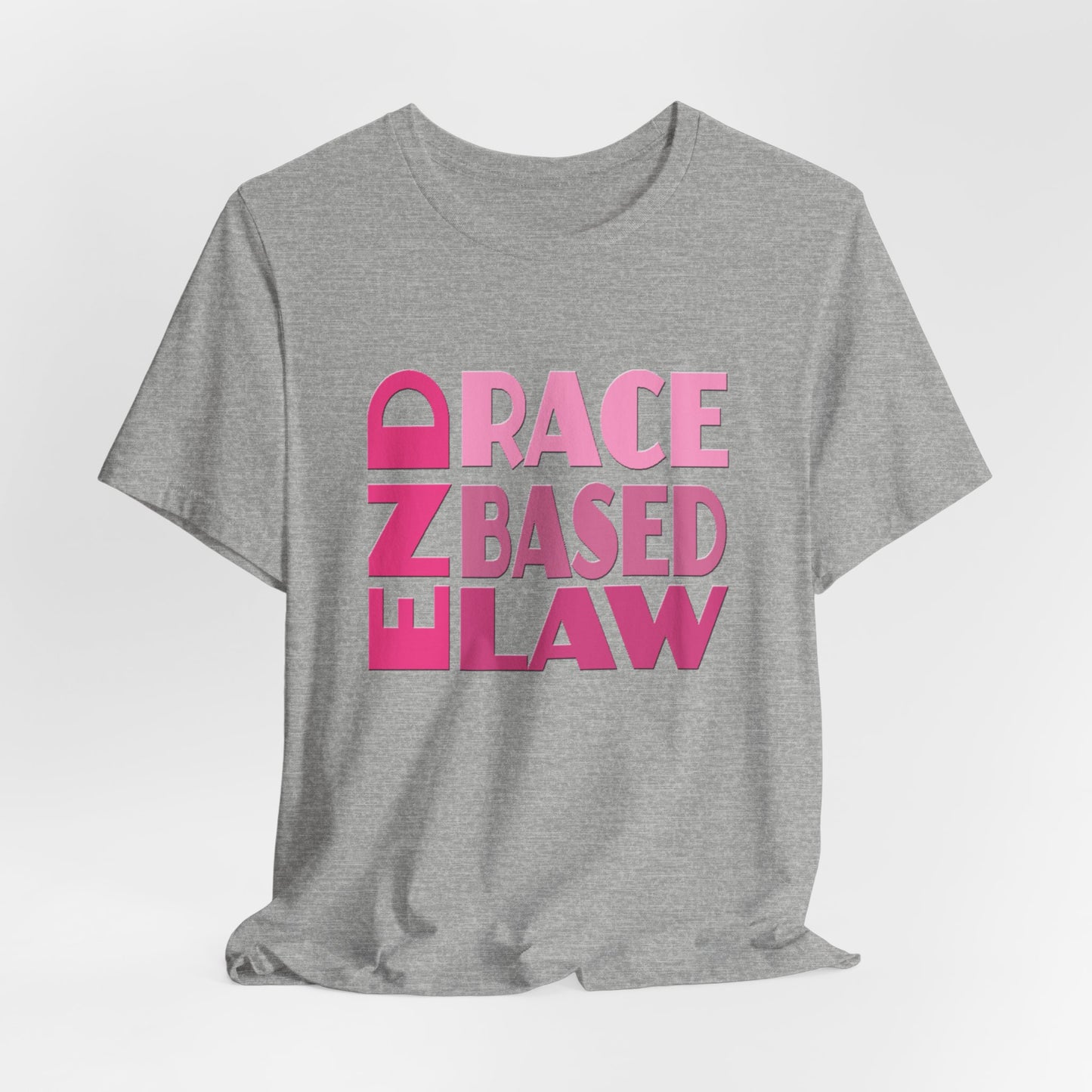 END RACE BASED LAW Pink T-Shirt Short Sleeve