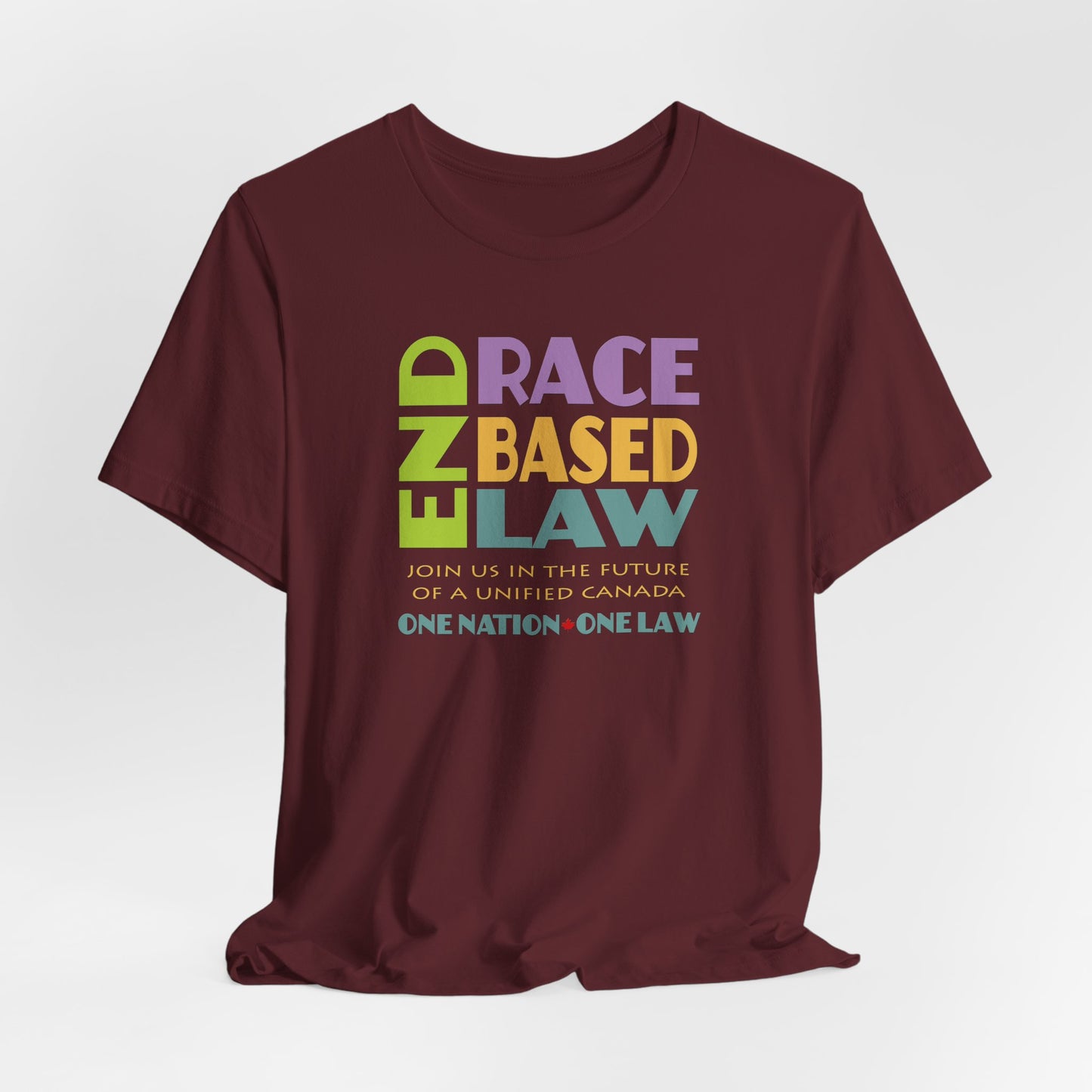 END RACE BASED LAW Canada Pastel T-Shirt Short Sleeve