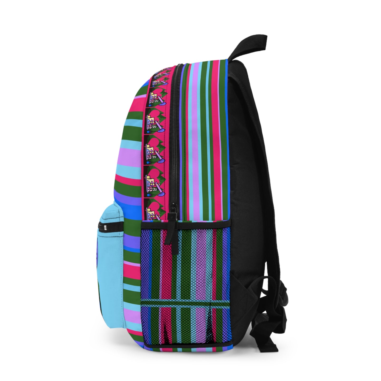 Crude Oil Heart Backpack