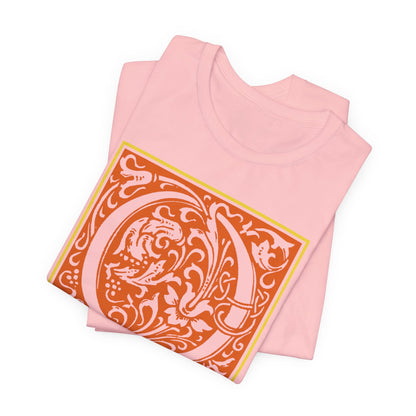 Q Scroll Orange T-Shirt Short Sleeve