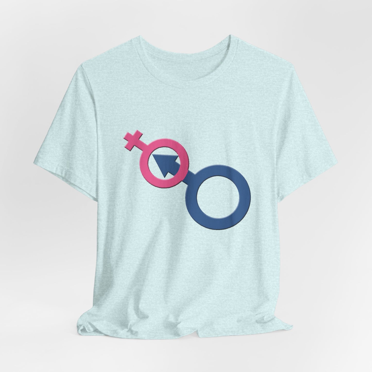 Man In Woman T-Shirt Short Sleeve