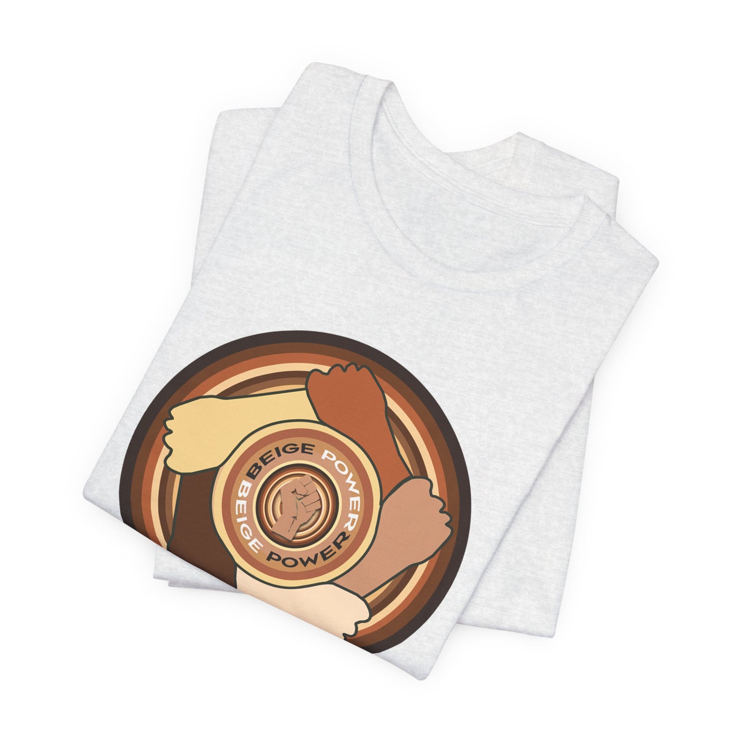 Beige Power T-Shirt Short Sleeve