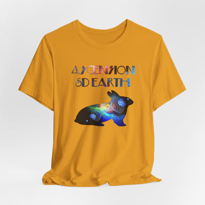 Ascension 5D Earth Rabbit T-Shirt Short Sleeve