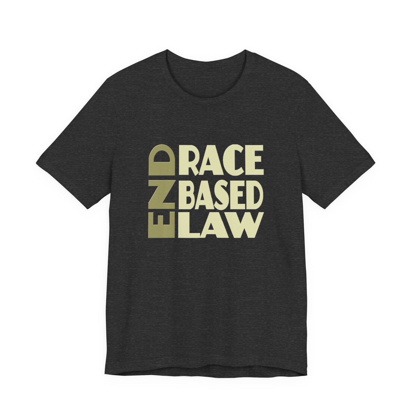 END RACE BASED LAW Beige T-Shirt Short Sleeve