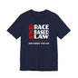 END RACE BASED LAW Canada Red White T-Shirt Short Sleeve
