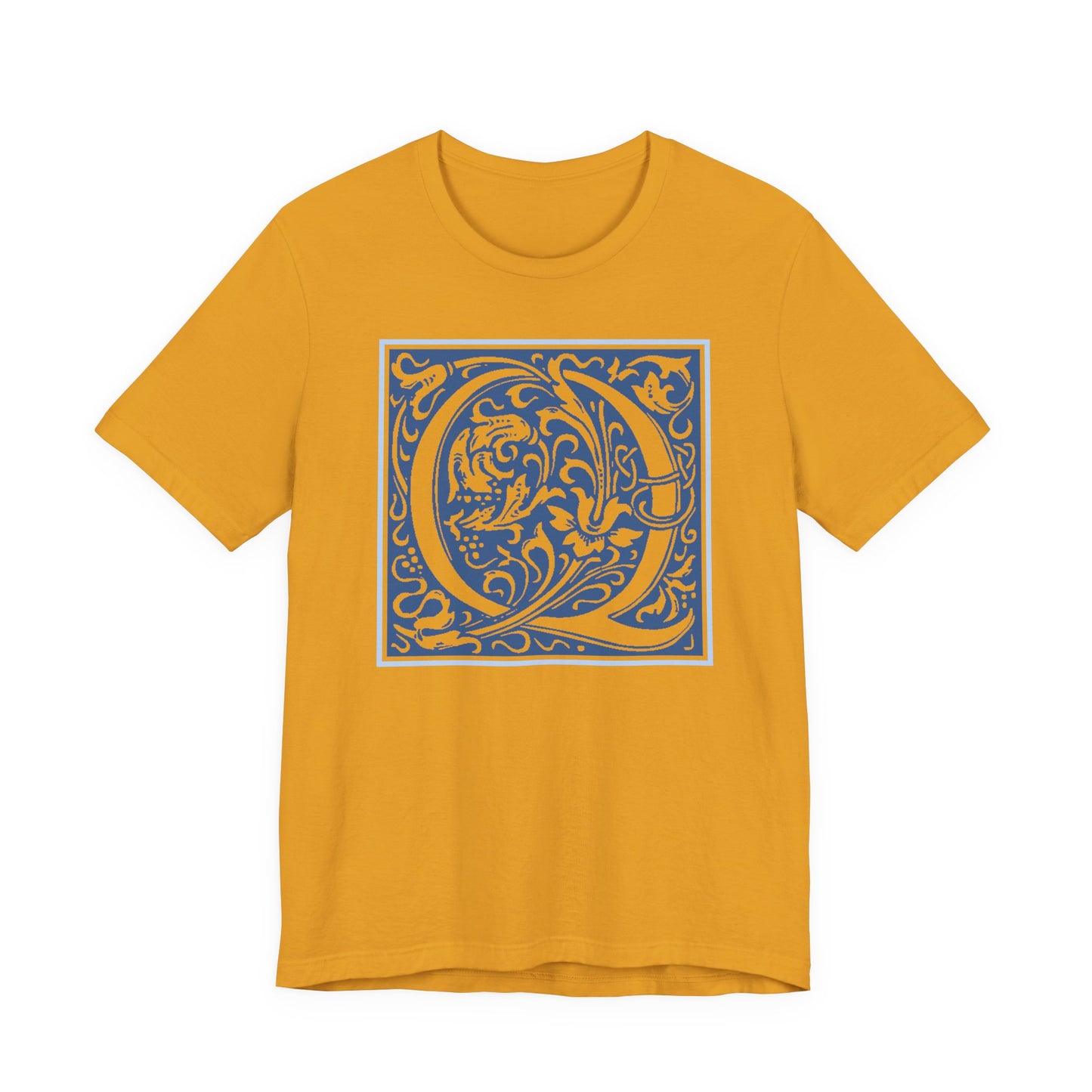 Q Scroll Blue T-Shirt Short Sleeve