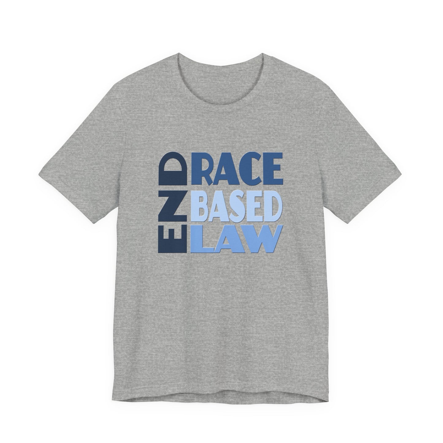 END RACE BASED LAW Blue T-Shirt Short Sleeve