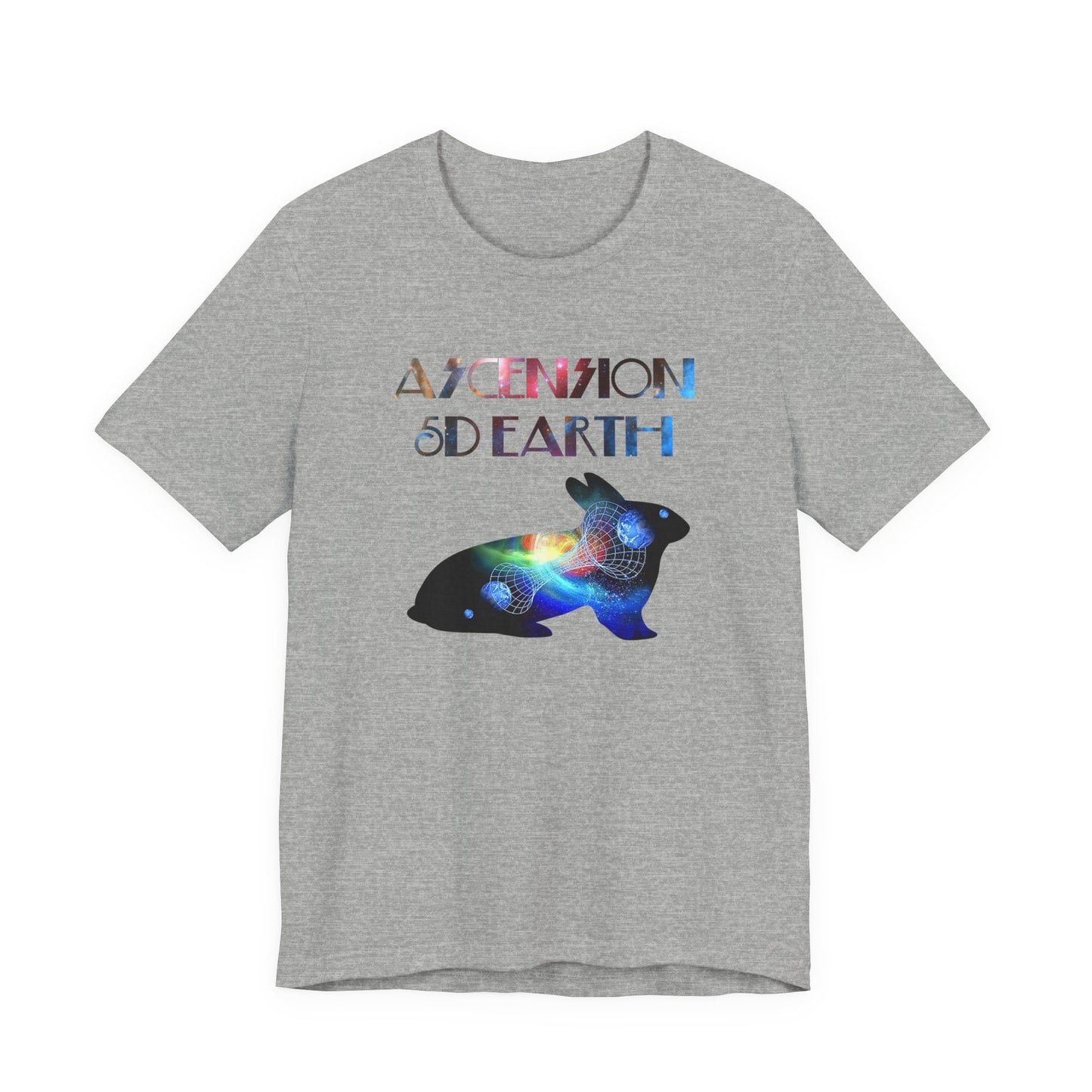 Ascension 5D Earth Rabbit T-Shirt Short Sleeve