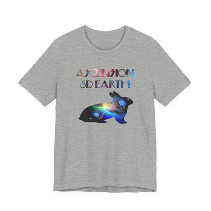 Ascension 5D Earth Rabbit T-Shirt Short Sleeve