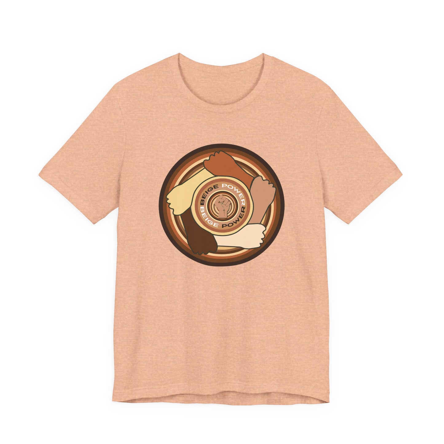 Beige Power T-Shirt Short Sleeve