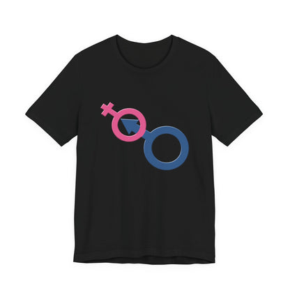 Man In Woman T-Shirt Short Sleeve
