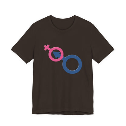 Man In Woman T-Shirt Short Sleeve