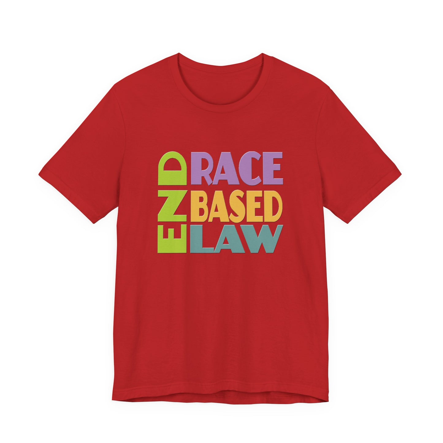 END RACE BASED LAW Pastel T-Shirt Short Sleeve