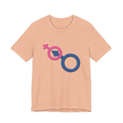 Man In Woman T-Shirt Short Sleeve