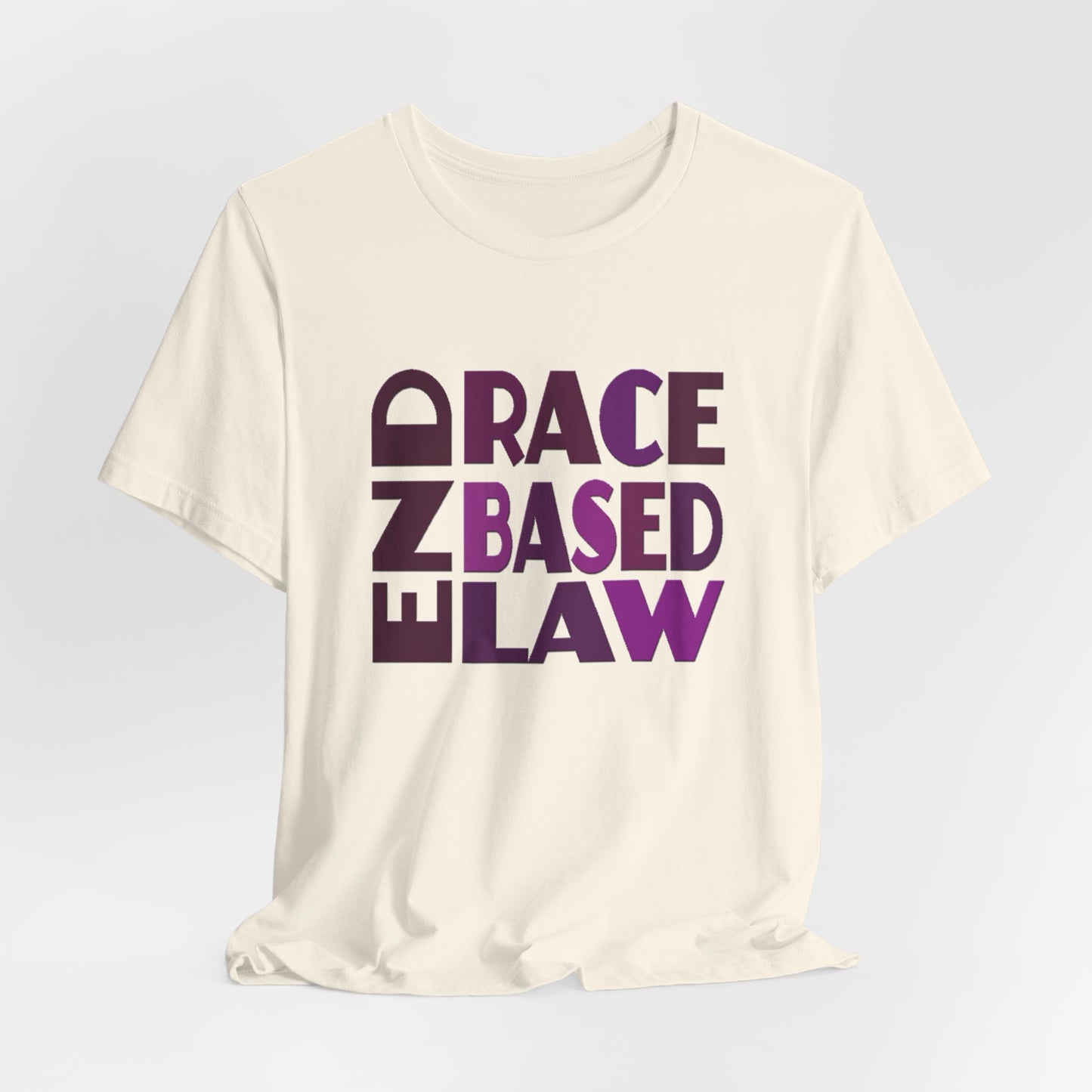 END RACE BASED LAW Purple T-Shirt Short Sleeve