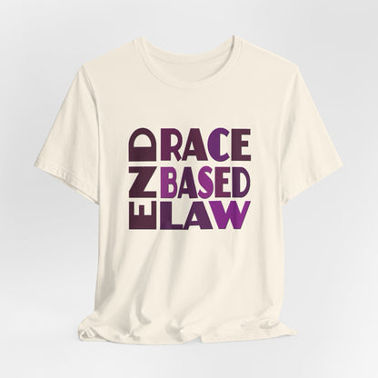 END RACE BASED LAW Purple T-Shirt Short Sleeve