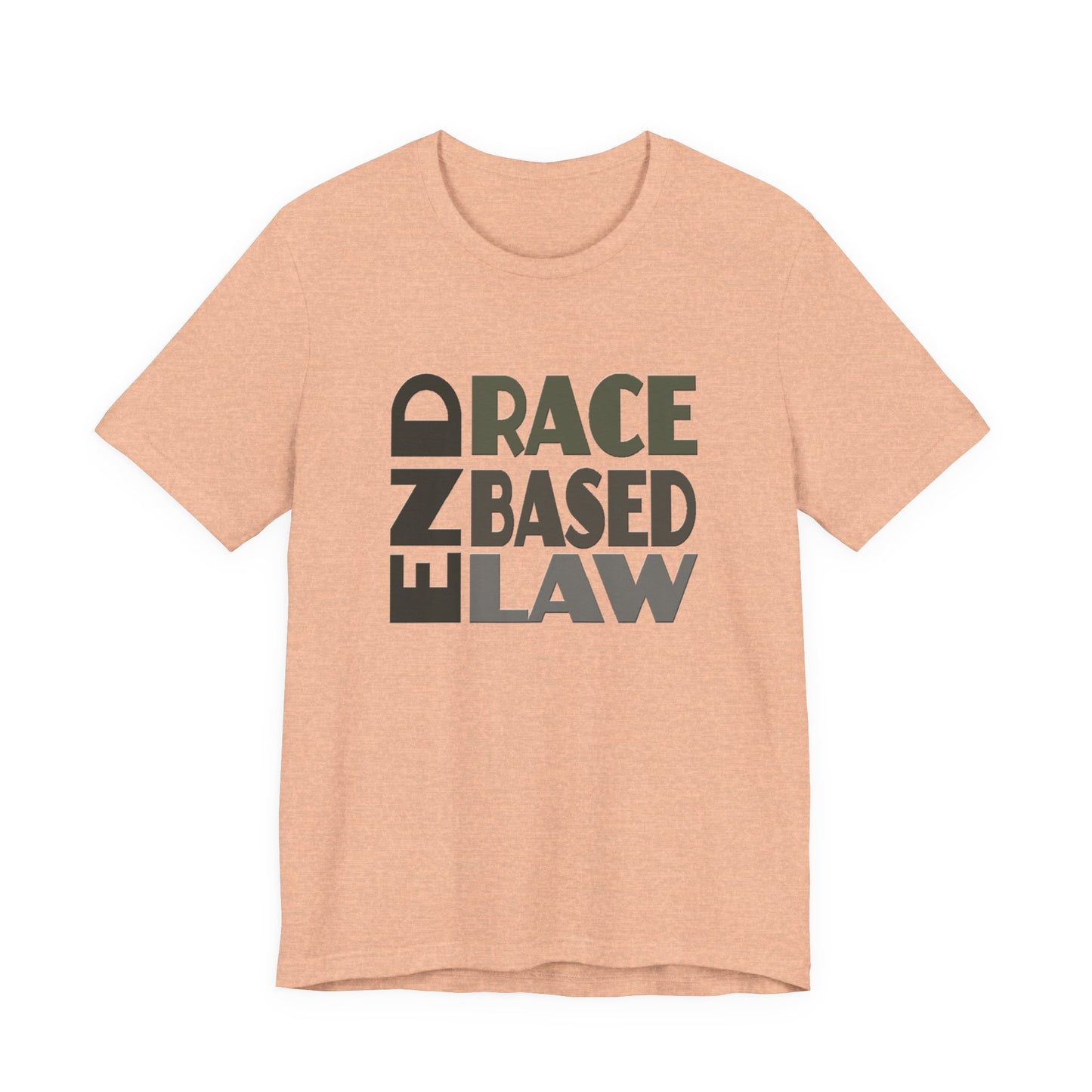 END RACE BASED LAW Grey T-Shirt Short Sleeve