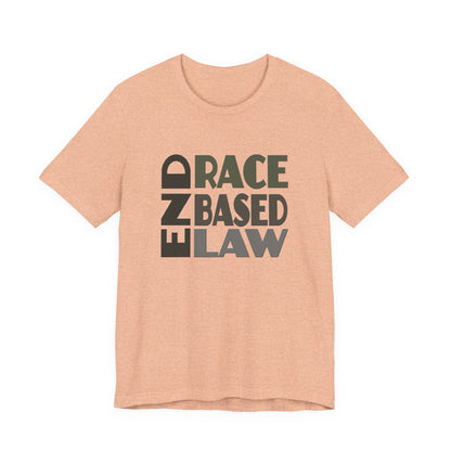 END RACE BASED LAW Grey T-Shirt Short Sleeve