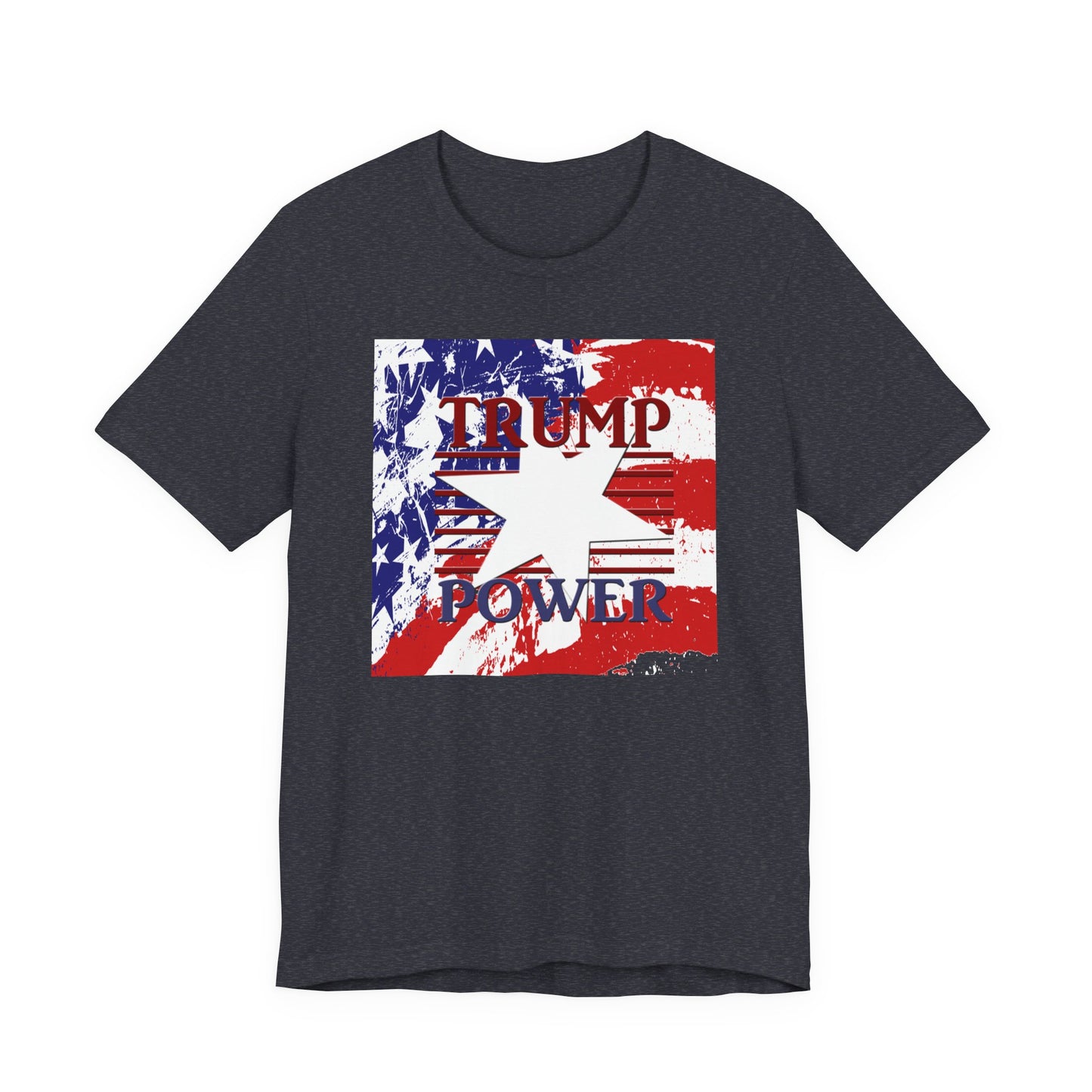 TRUMP POWER Stars and Stripes T-Shirt Short Sleeve