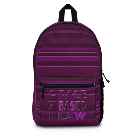 END RACE BASED LAW Purple Backpack