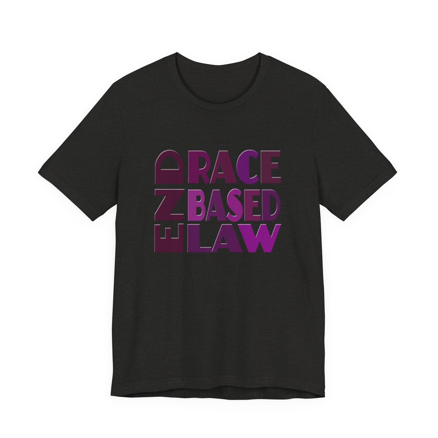 END RACE BASED LAW Purple T-Shirt Short Sleeve