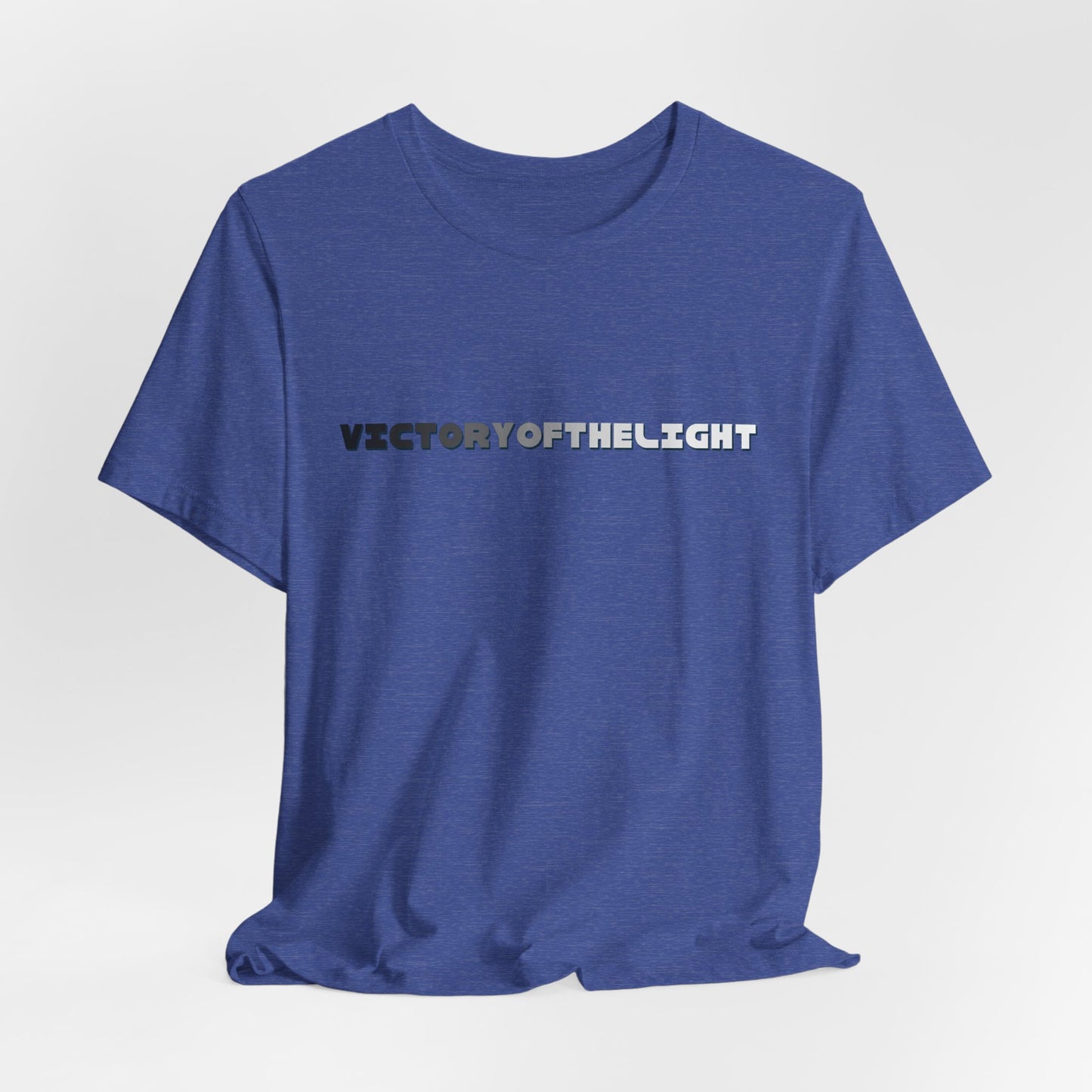Victory Of The Light Grey Banner T-Shirt Short Sleeve
