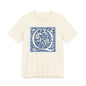 Q Scroll Blue T-Shirt Short Sleeve