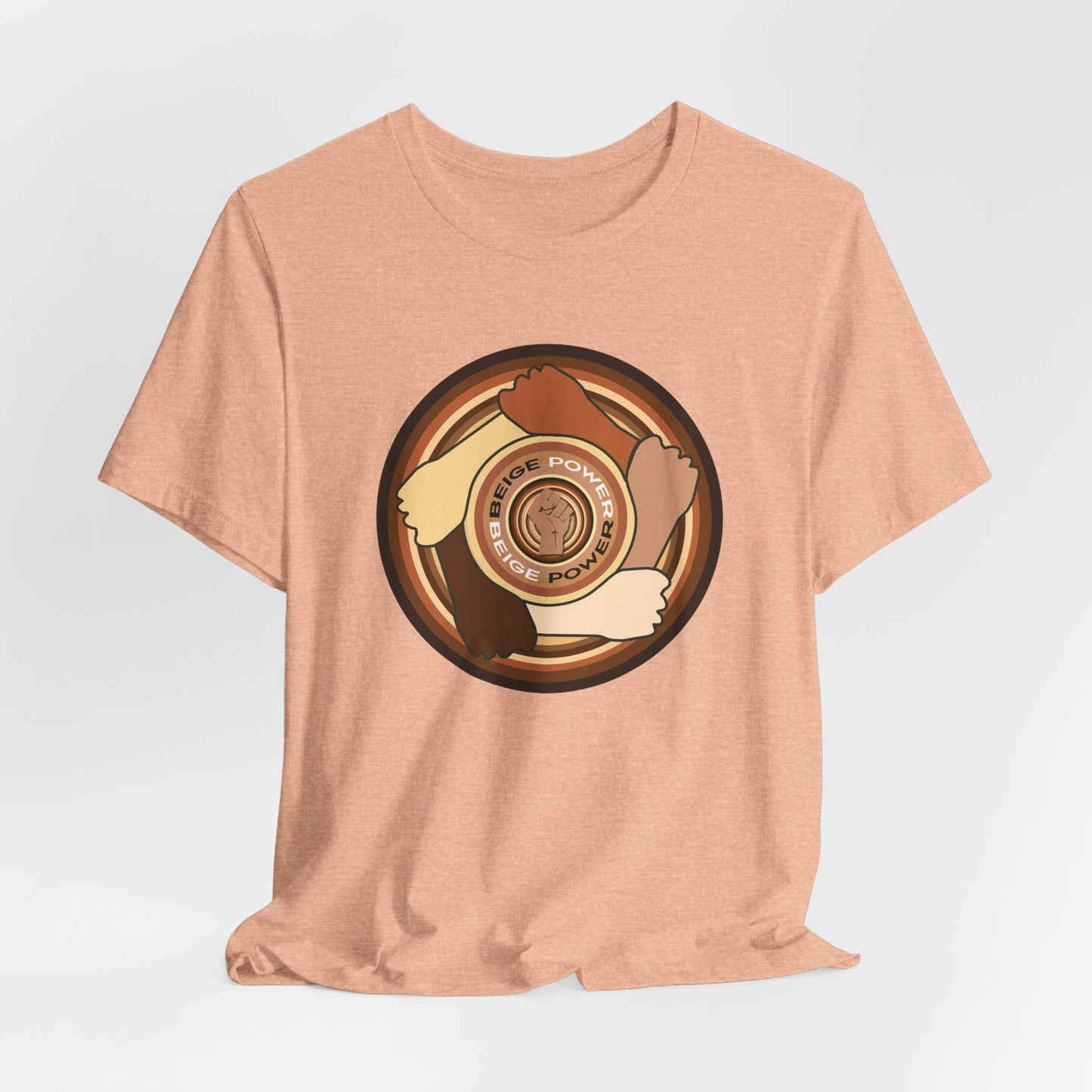Beige Power T-Shirt Short Sleeve