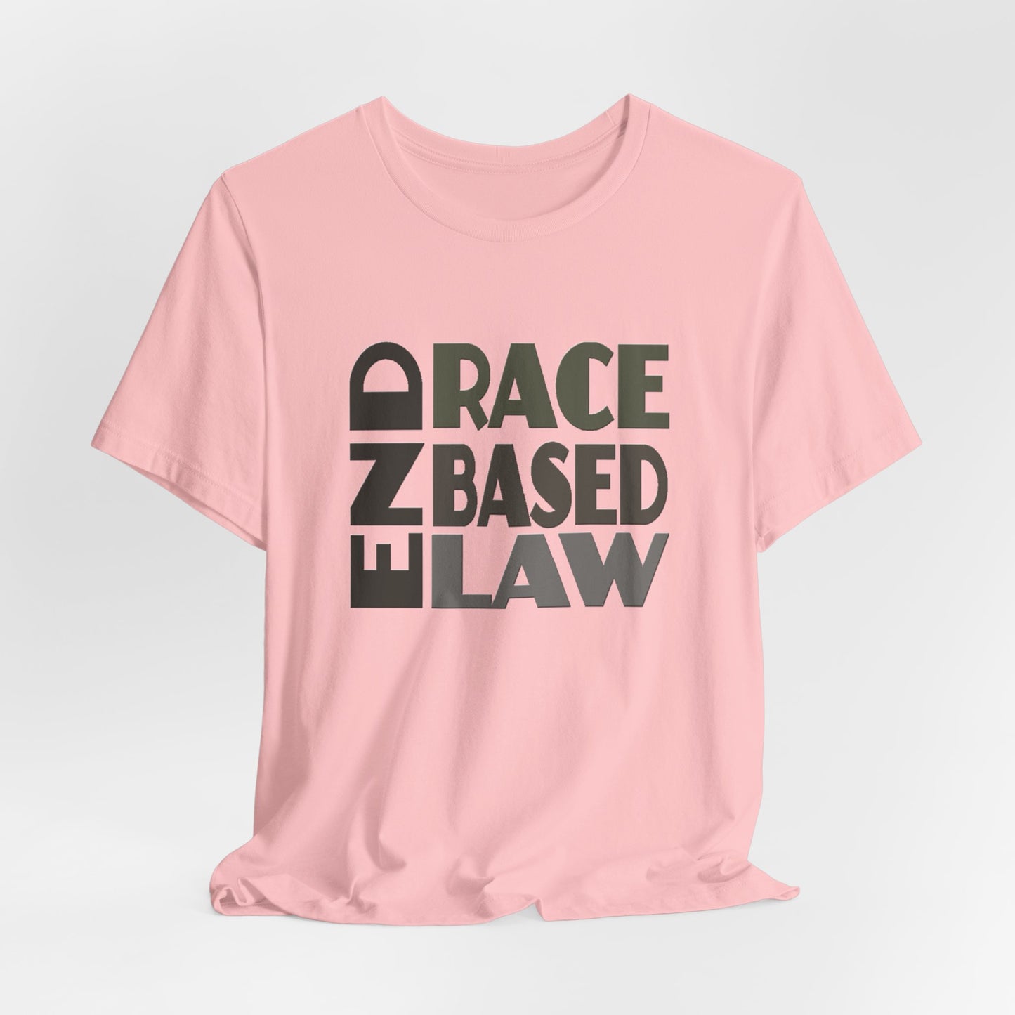 END RACE BASED LAW Grey T-Shirt Short Sleeve