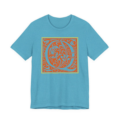 Q Scroll Orange T-Shirt Short Sleeve