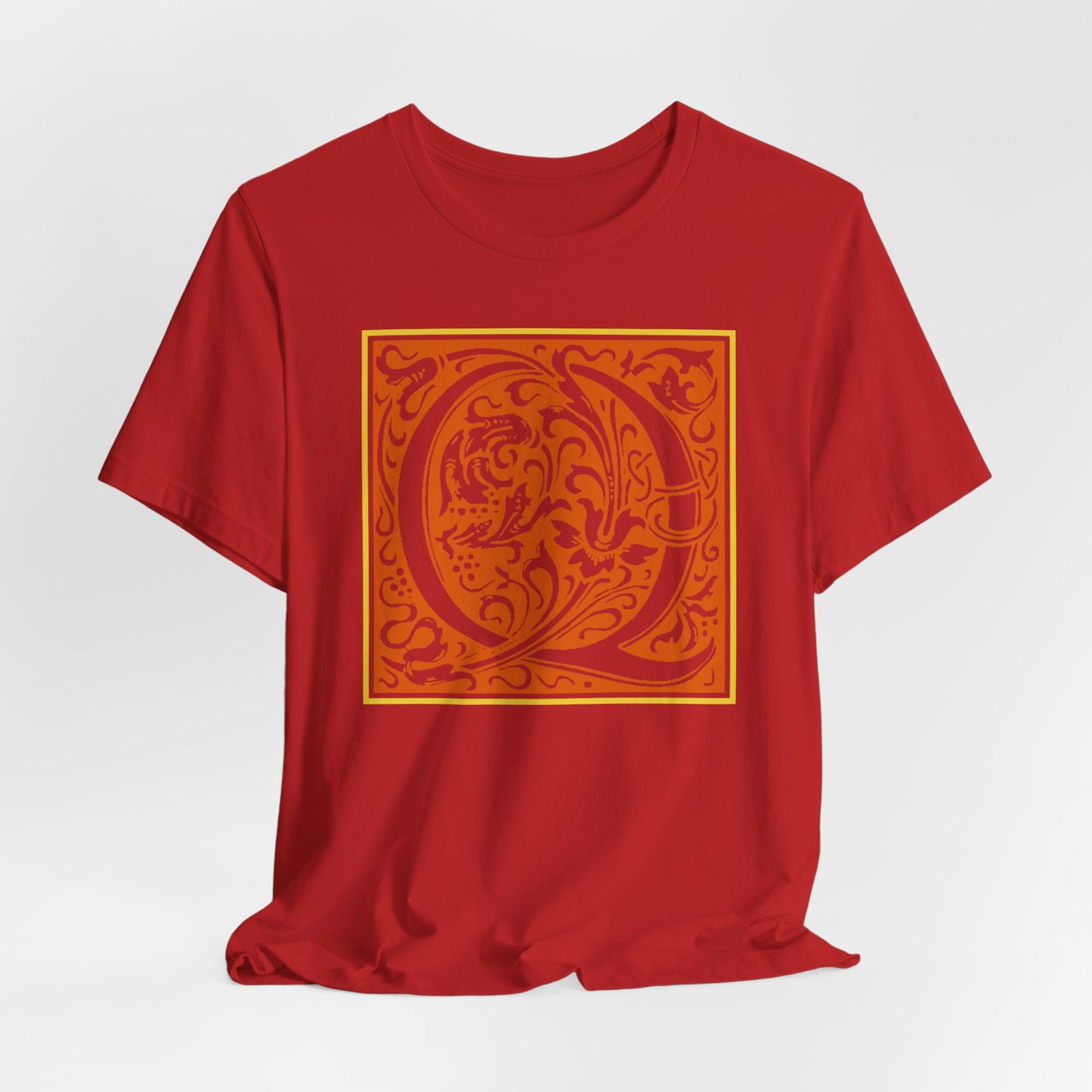 Q Scroll Orange T-Shirt Short Sleeve