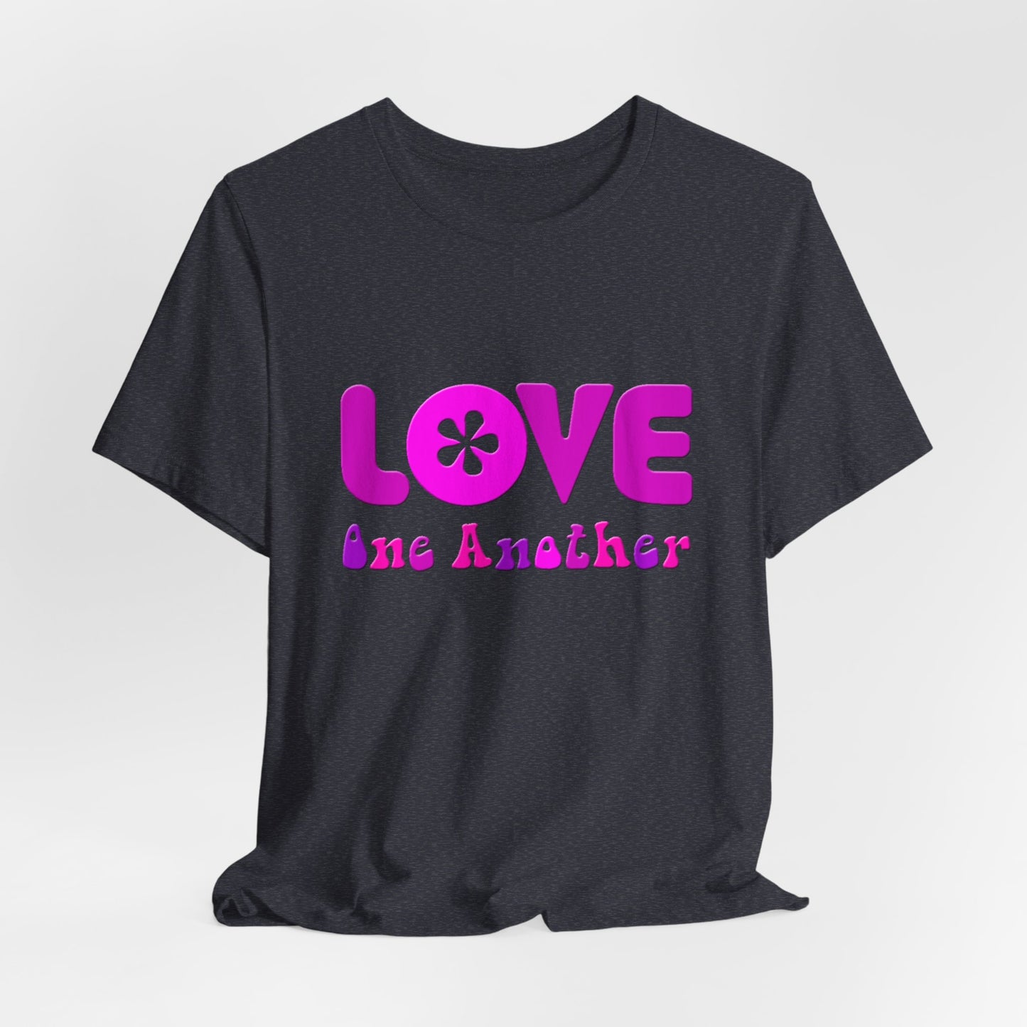 Love One Another Pink T-Shirt Short Sleeve