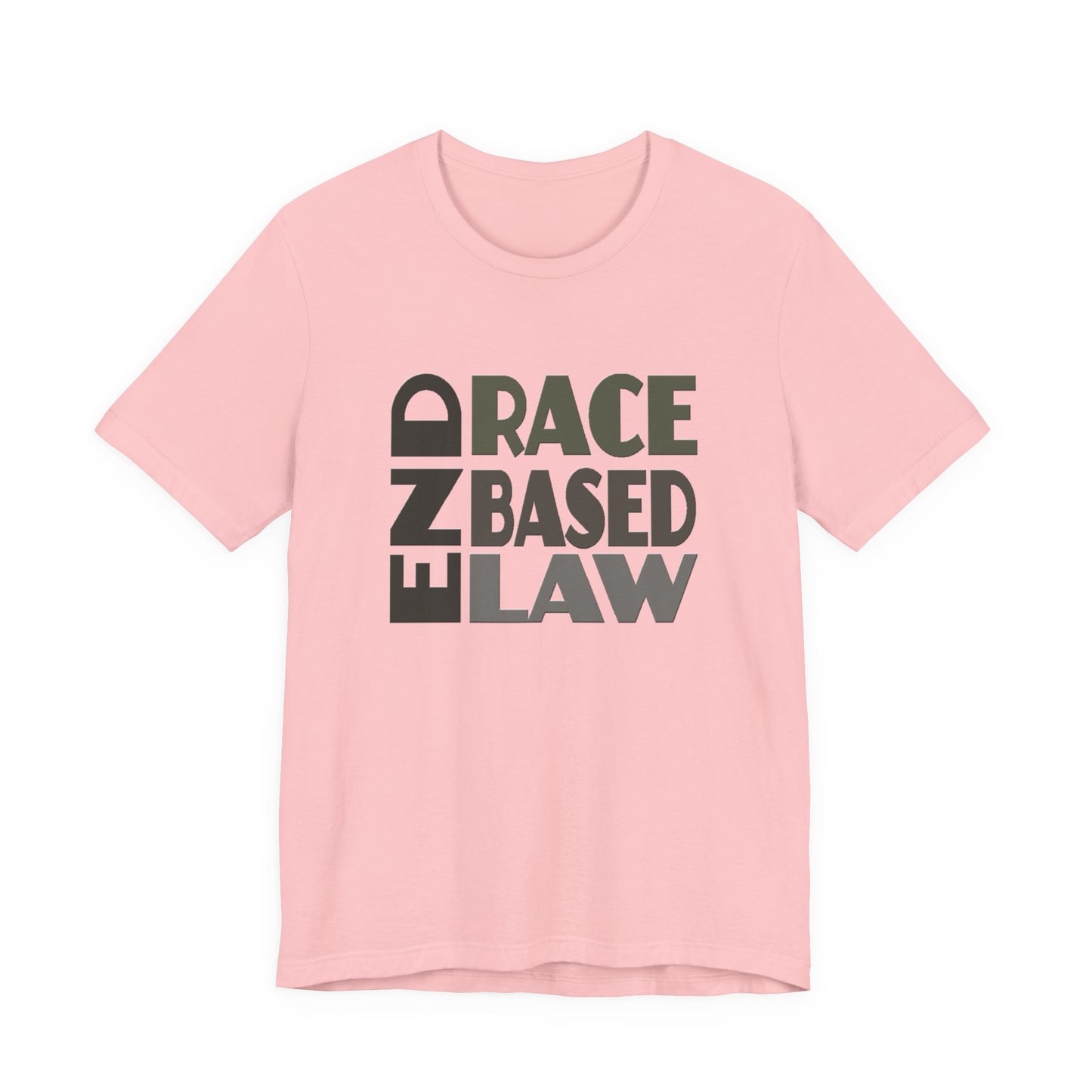 END RACE BASED LAW Grey T-Shirt Short Sleeve