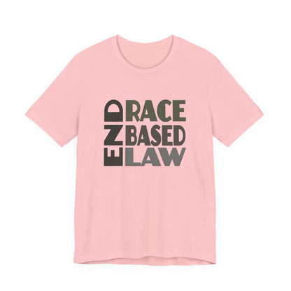 END RACE BASED LAW Grey T-Shirt Short Sleeve